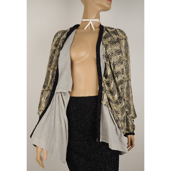 BALENCIAGA RUNWAY TOP BLOUSE SWEATER CARDIGAN sz IT 42 US 6 - Picture 4 of 10